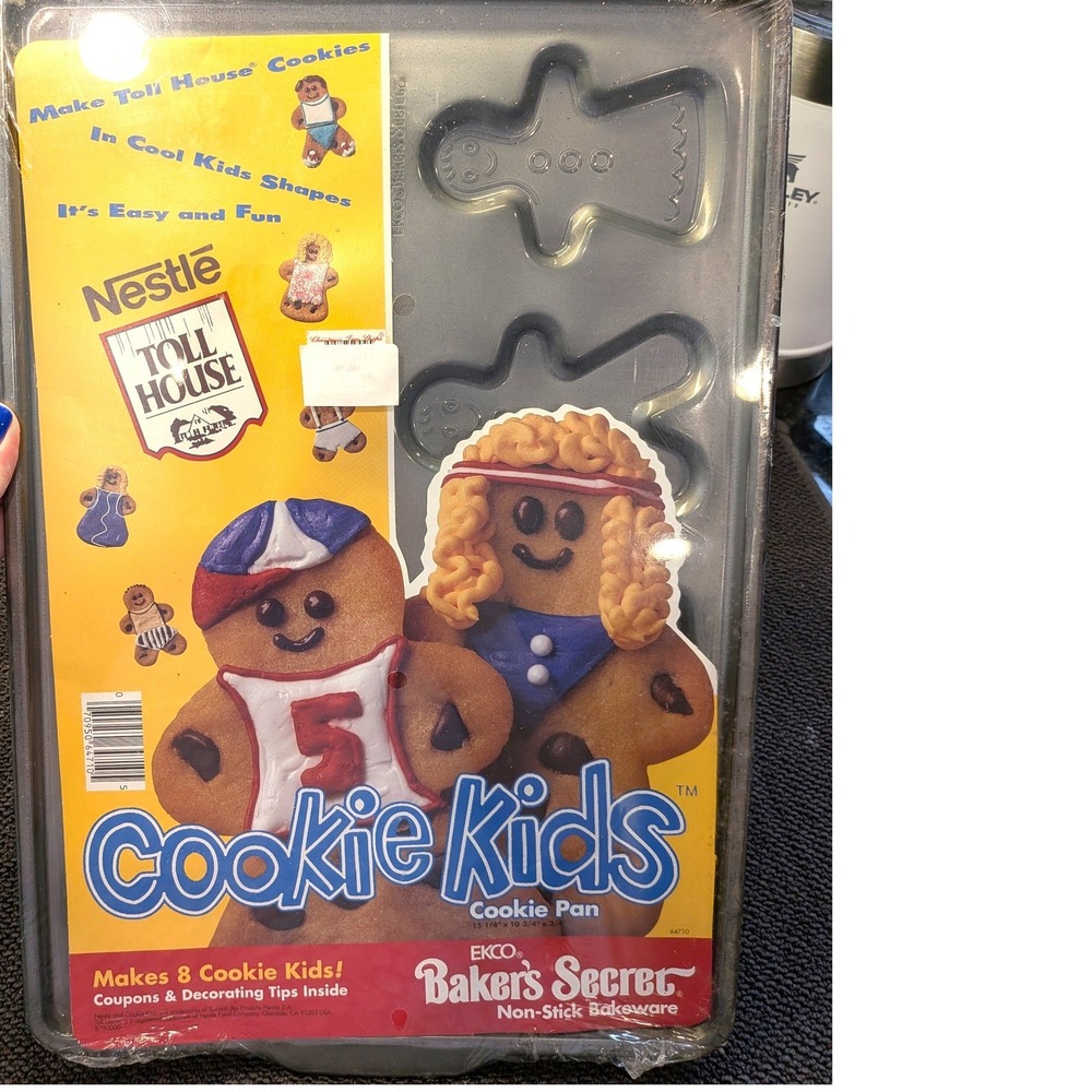 Vintage Ekco Bakers Secret Nestle Toll House Cookie Kids Pan Non-Stick